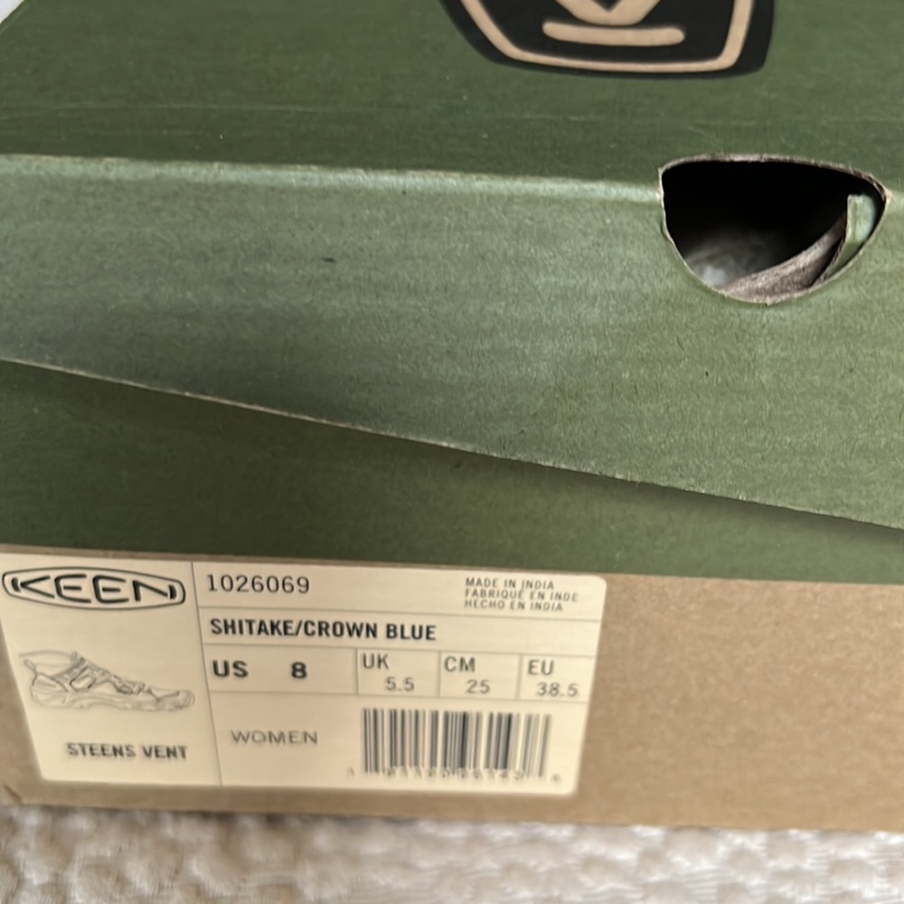 Keen Steens Vent Low Hiking Shoe Brown Leather Womens 8 - Picture 9 of 9
